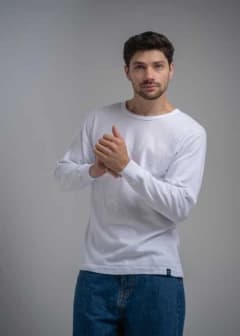 Camiseta termica frizada HIDROWICK con lycra blanca